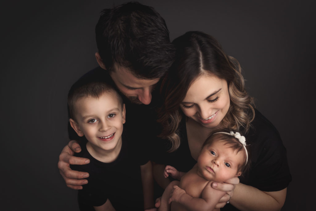 newborn family portrait photo