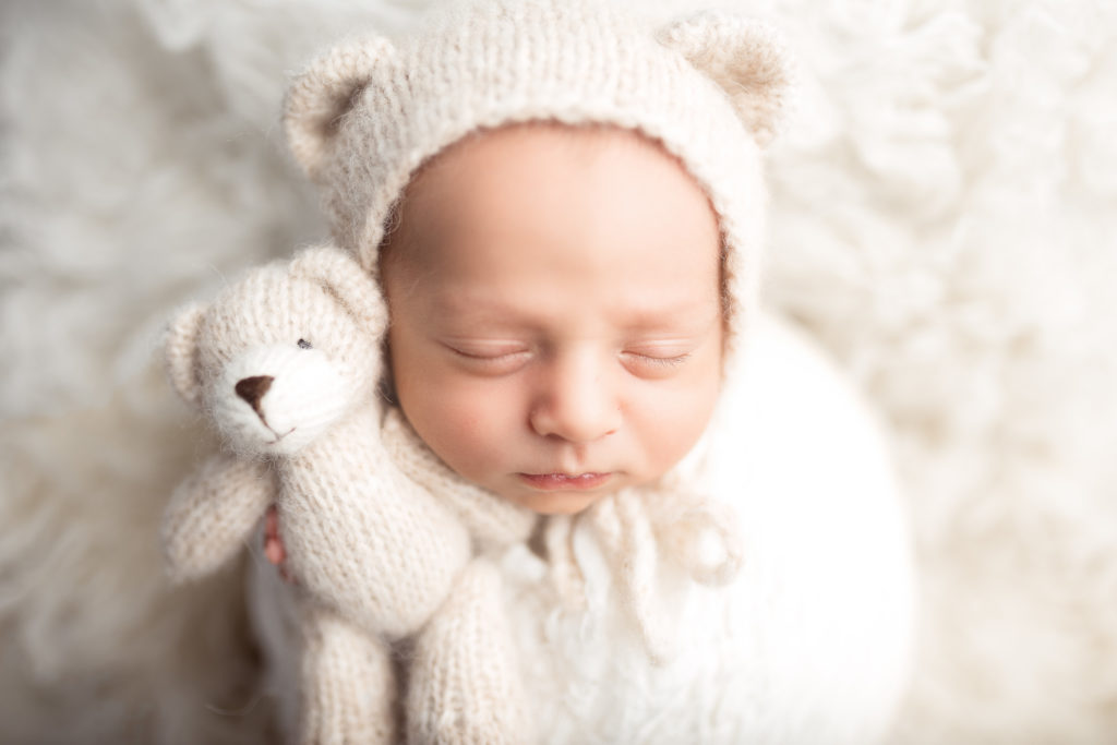 newborn baby teddy bonnet