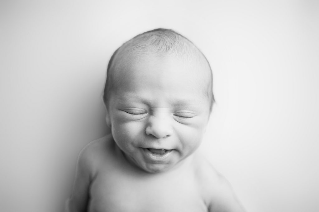 black and white baby photoshoot